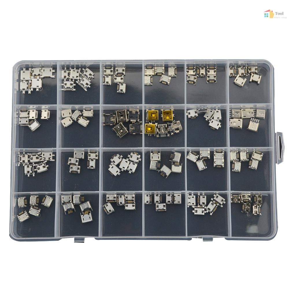 หลายสเปค USB Connector Pin Charge หญิง SMT ซ็อกเก็ตแจ็คชุด | Shopee ...