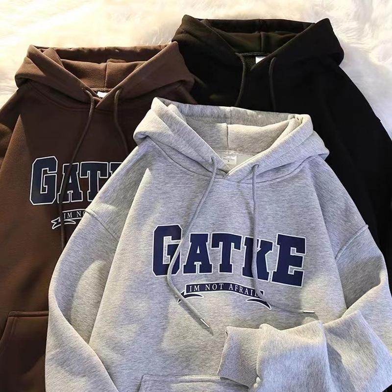 MNO.9 Hoodie M248 เสื้อฮู้ด สกรีนอก มีกระเป๋าล้วงด้านหน้า GATKE ผ้าสำลีหนานุ่ม เสื้อกันหนาว เสื้อแขนยาว ฮู้ด - 2