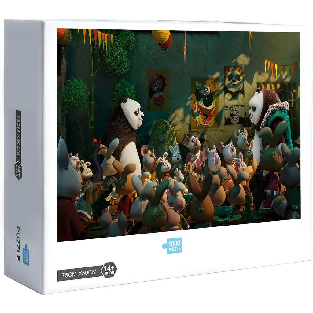 ใหม่ Kung Fu Panda 300 500 1000 ชิ้นจิ๊กซอว์ปริศนาตกแต่งบ้านเกมของขวัญ ...