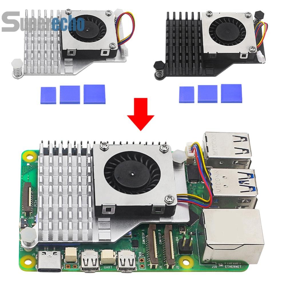 สําหรับ Raspberry Pi 5 Active Cooler Fin Heatsink พร้อมพัดลมระบายความ ...