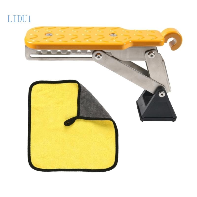 Lidu1 แร็คหลังคารถ Step พับประตูรถ Step Latches Hook เสริมเท้าเหยียบ ...
