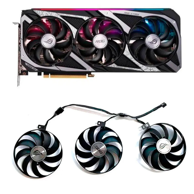 เหมาะสําหรับพัดลมการ์ดกราฟิก ASUS ROG Strix GeForce RTX 3050 3060 ใหม่ ...