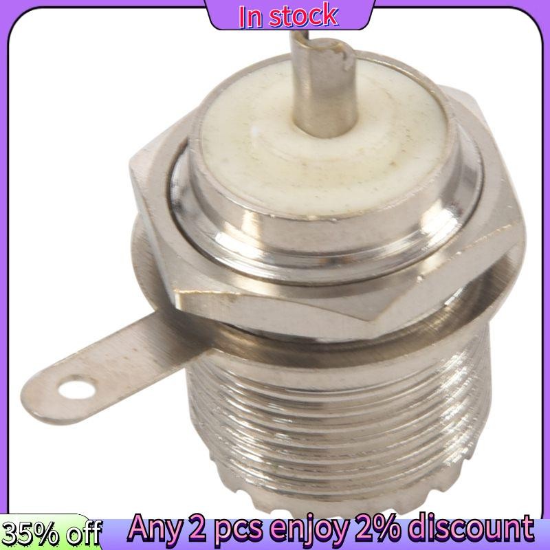 ในสต็อก-uhf หญิง SO239 แจ็ค Bulkhead Solder Panel Mount RF ตัวเชื่อมต่อ ...