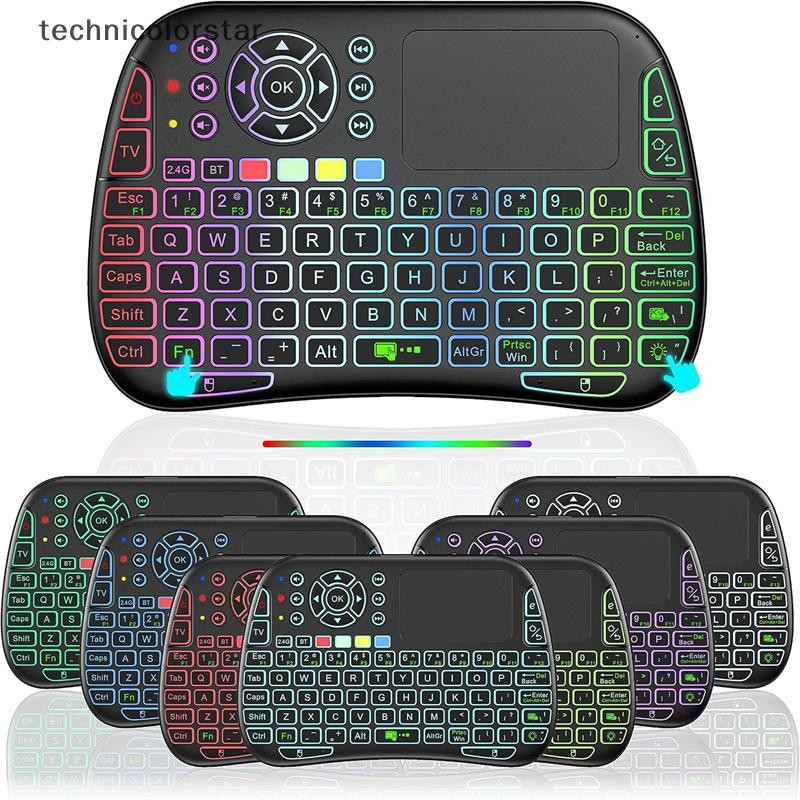 Trsr M9 BT & 2.4G Mini คีย์บอร์ดไร้สาย 7 Backlit Type-C เสียง IR การ ...