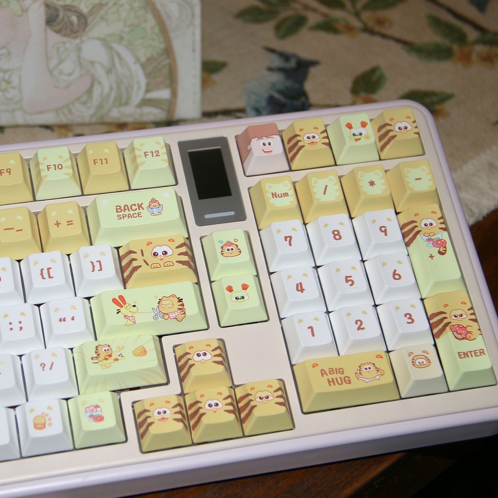 Garfield Keycap 135 คีย์ Cherry/MOA Profile PBT ห้าด้าน Dye Sublimation ...