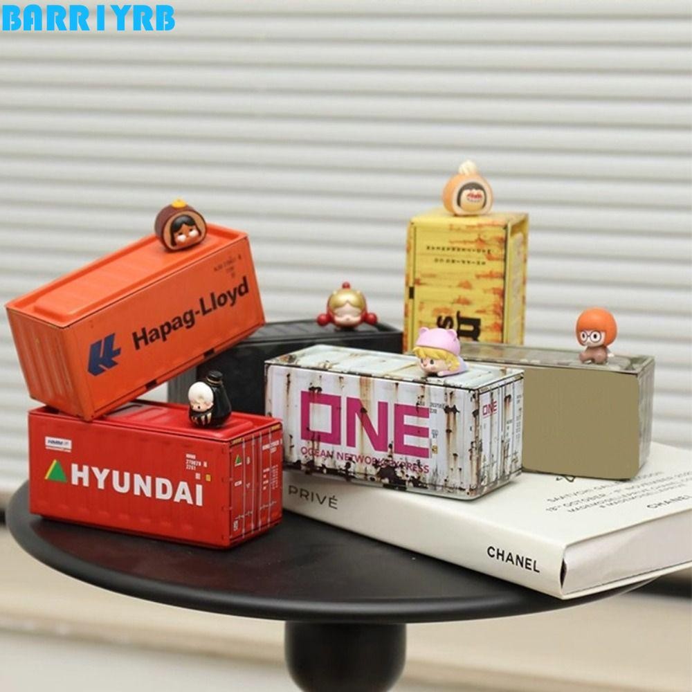 Barr1yrb Mini Iron Storage Box, Retro Industrial Desktop Organizer ...