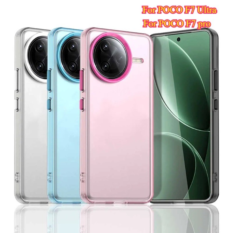 สําหรับ POCO F7 Ultra กรณี POCO F7 Pro Candy Matte โปร่งแสง PC ฝาหลัง ...