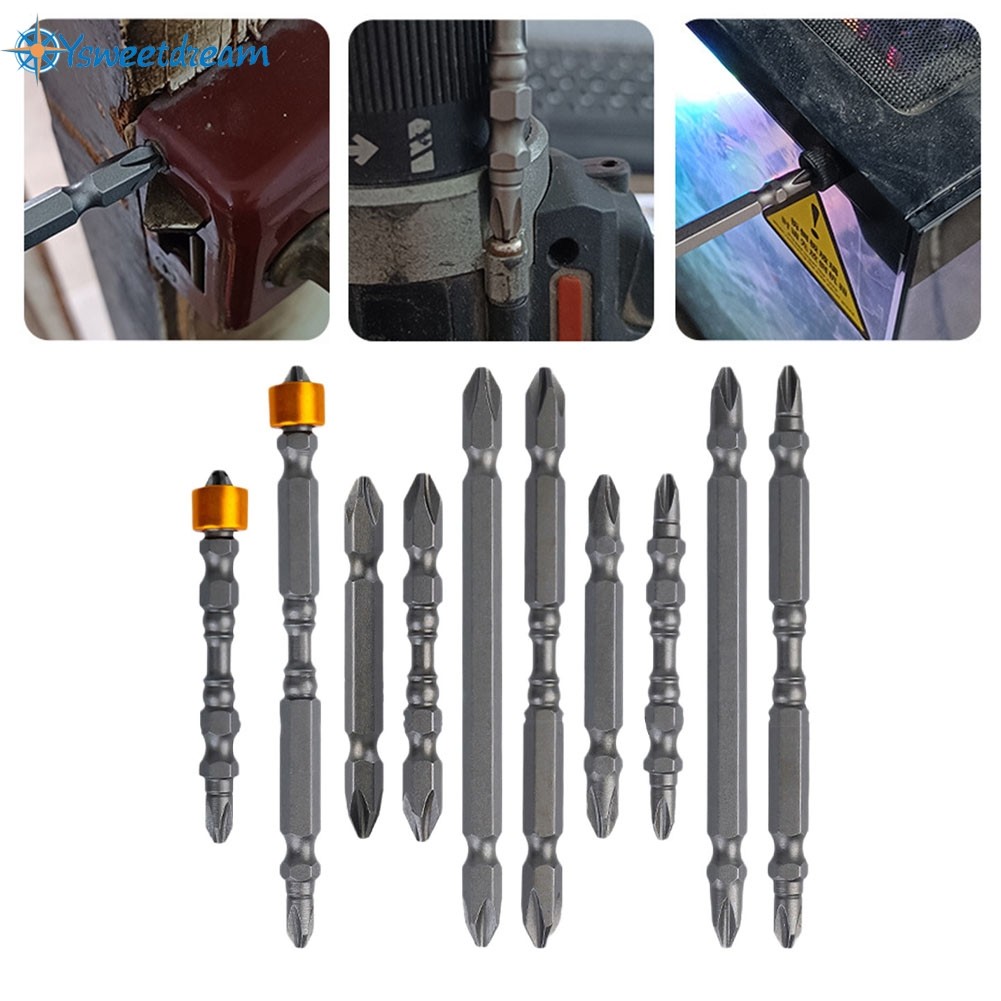 65 มม. 100 มม. Double-Headed Cross-Bit ซ่อมเครื่องใช้ในบ้านไขควงลม ...