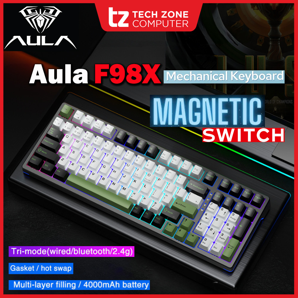 Aula F98X คีย์บอร์ด 99 คีย์ Tri-Mode MAGNETIC SWITCH Rapid Trigger Hall ...