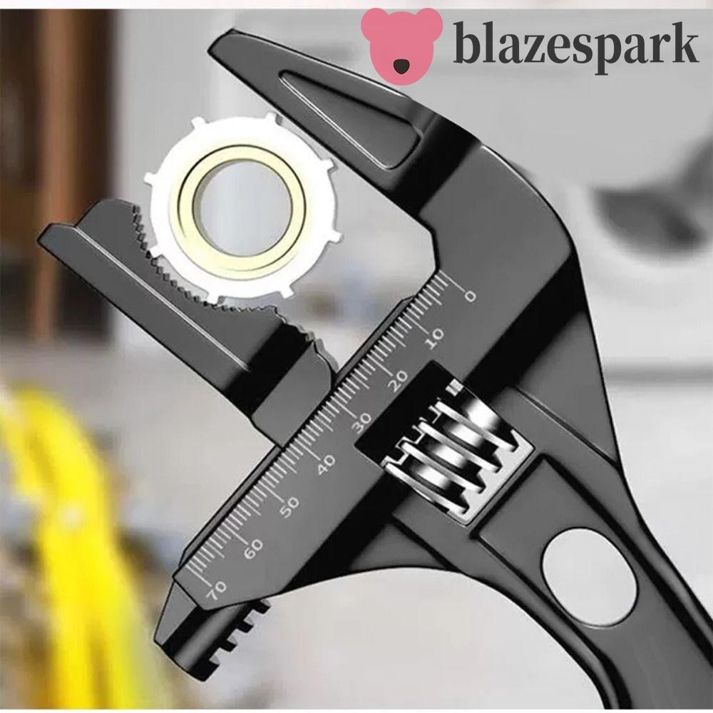 Blazespark ประแจห้องน้ํา,ด้ามสั้นขนาดใหญ่เปิดปรับ Spanner,Multi ...