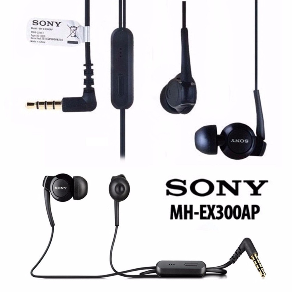 SONY MH-EX300AP IN EAR STEREO EARPHONE EARSET DYNAMIC SOUND STRONG BASS ...