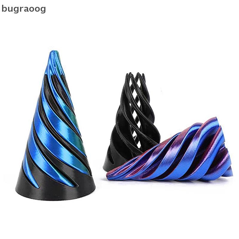 Bug ใหม่ 3D พิมพ์เกลียวกรวยของเล่น Impossible Pyramid Pass Through ...