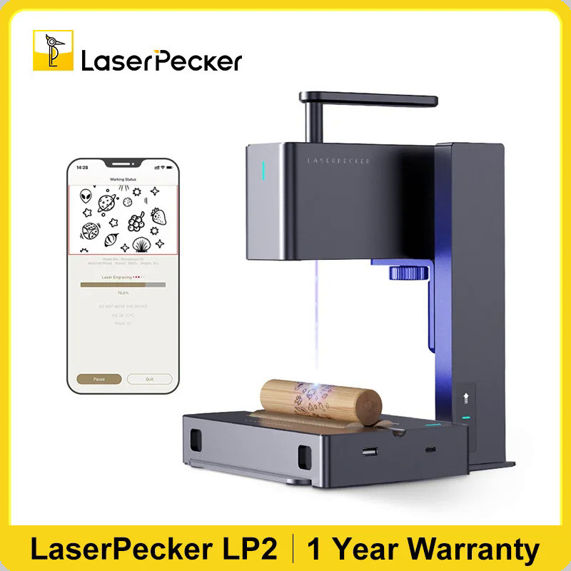 LaserPecker Laser Engraver 2k 450nm Portable Laser Engraving Machine ...