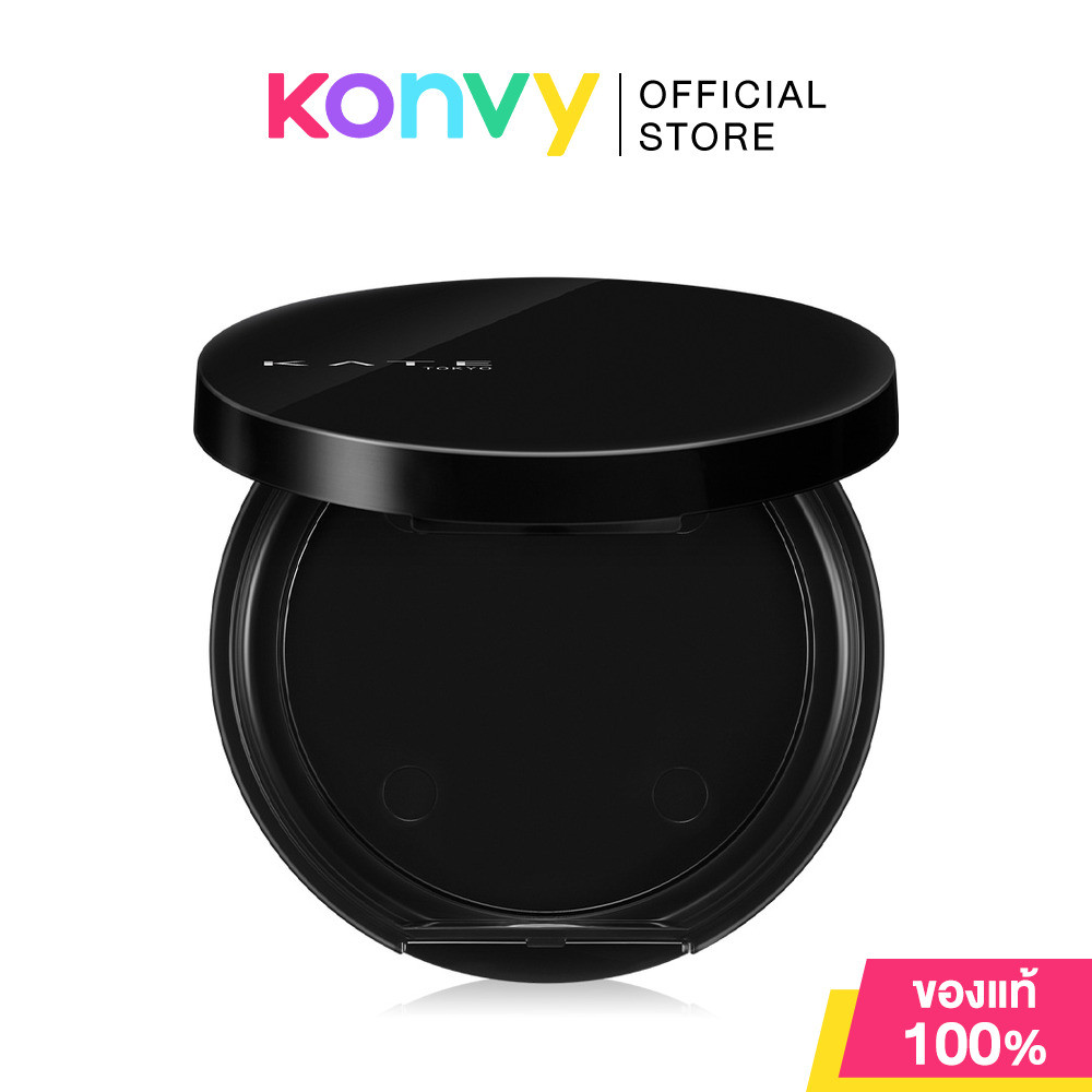 KATE Moon Pressed Bright Powder Case 1pc ตลับแป้งมาพร้อมกับกระจก สีดำ ...