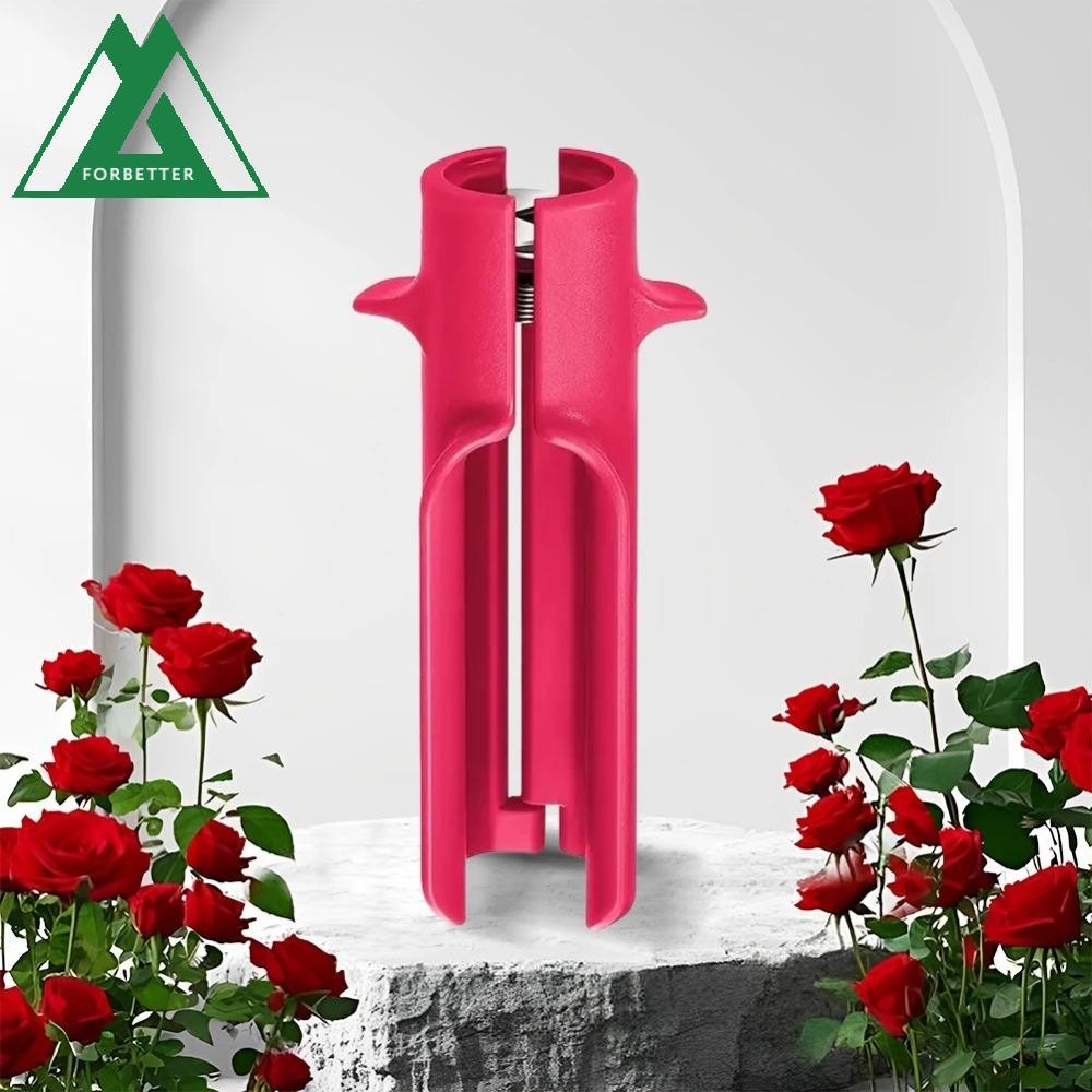 FDXGYH Rose Stem Thorn Remover Tool Kit - Pink Metal & Plastic Strippers For Florists & DIY