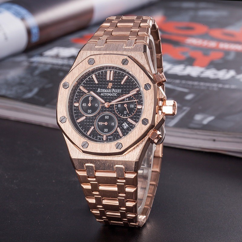Ap AP Epis Golden Luxury Gentleman ธุรกิจนาฬิกาข้อมือลําลอง Multi ...