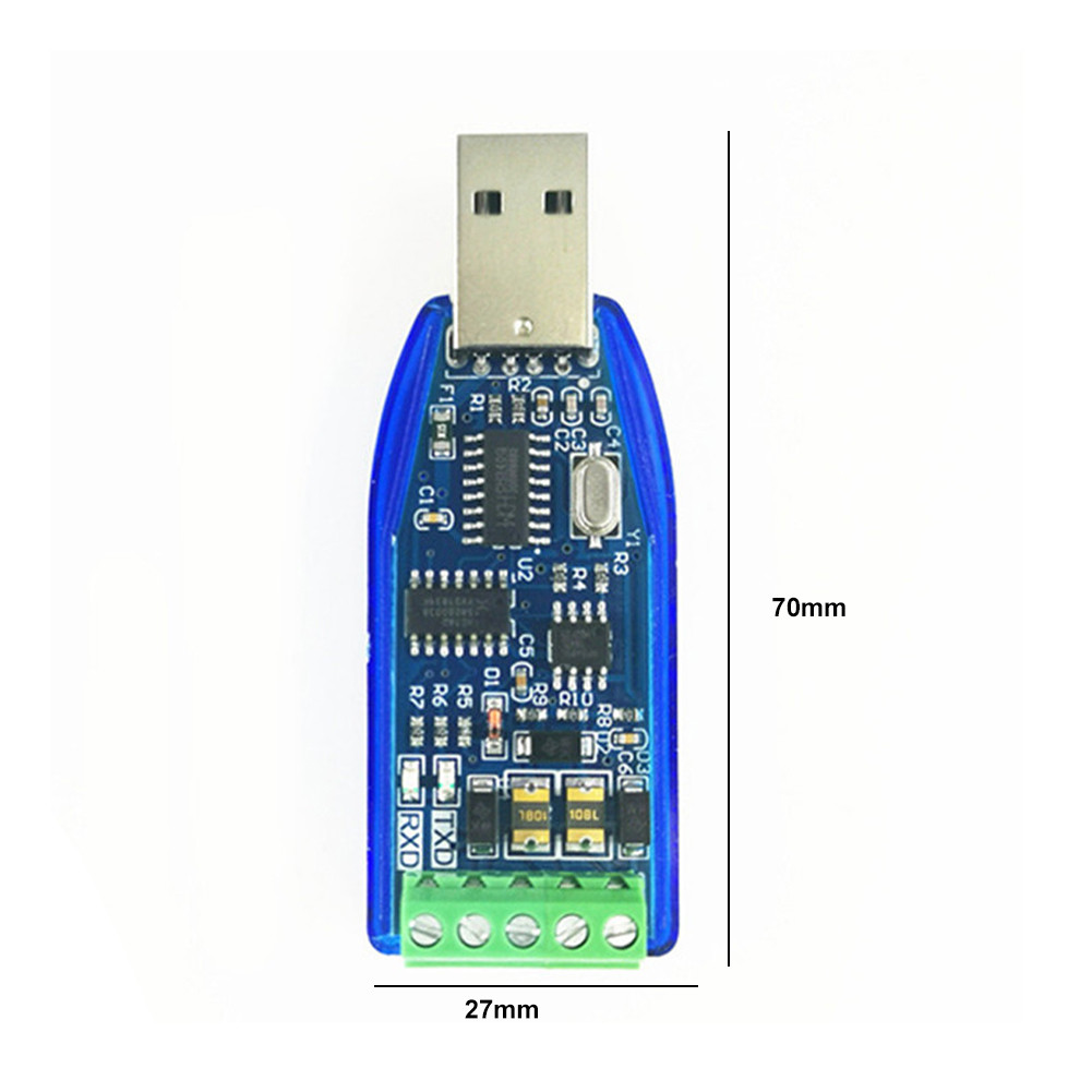 ตัวแปลง RS232 อุตสาหกรรม CH340 ชิป TXD RXD ไฟแสดงสถานะ (USB ถึง RS232 ...