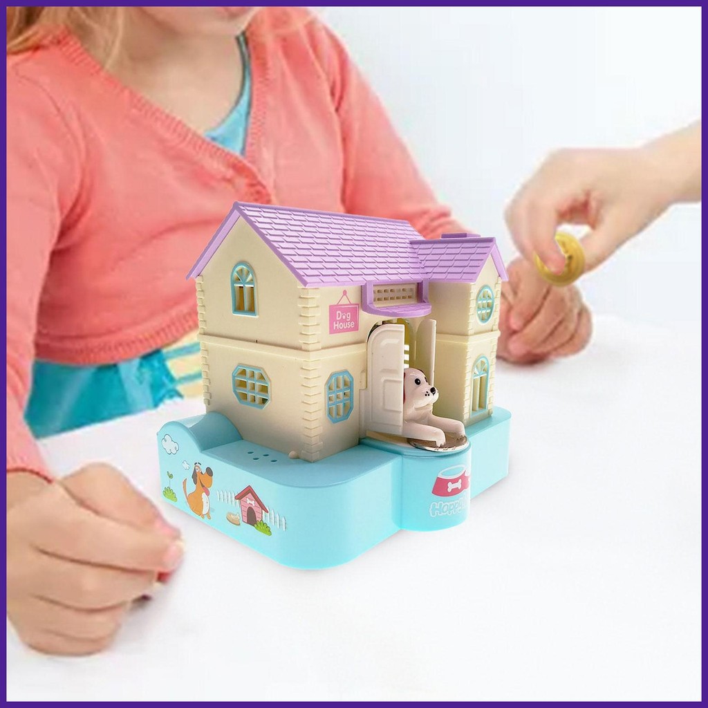 Coin Bank Funny Cute Stealing Money Saving Box Fun Dinosaur House Money ...