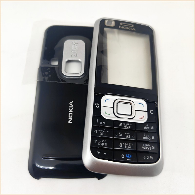 ใหม่สําหรับ Nokia 6120 6120C โทรศัพท์ฝาครอบกรณี + Keypad + แบตเตอรี่ปก ...