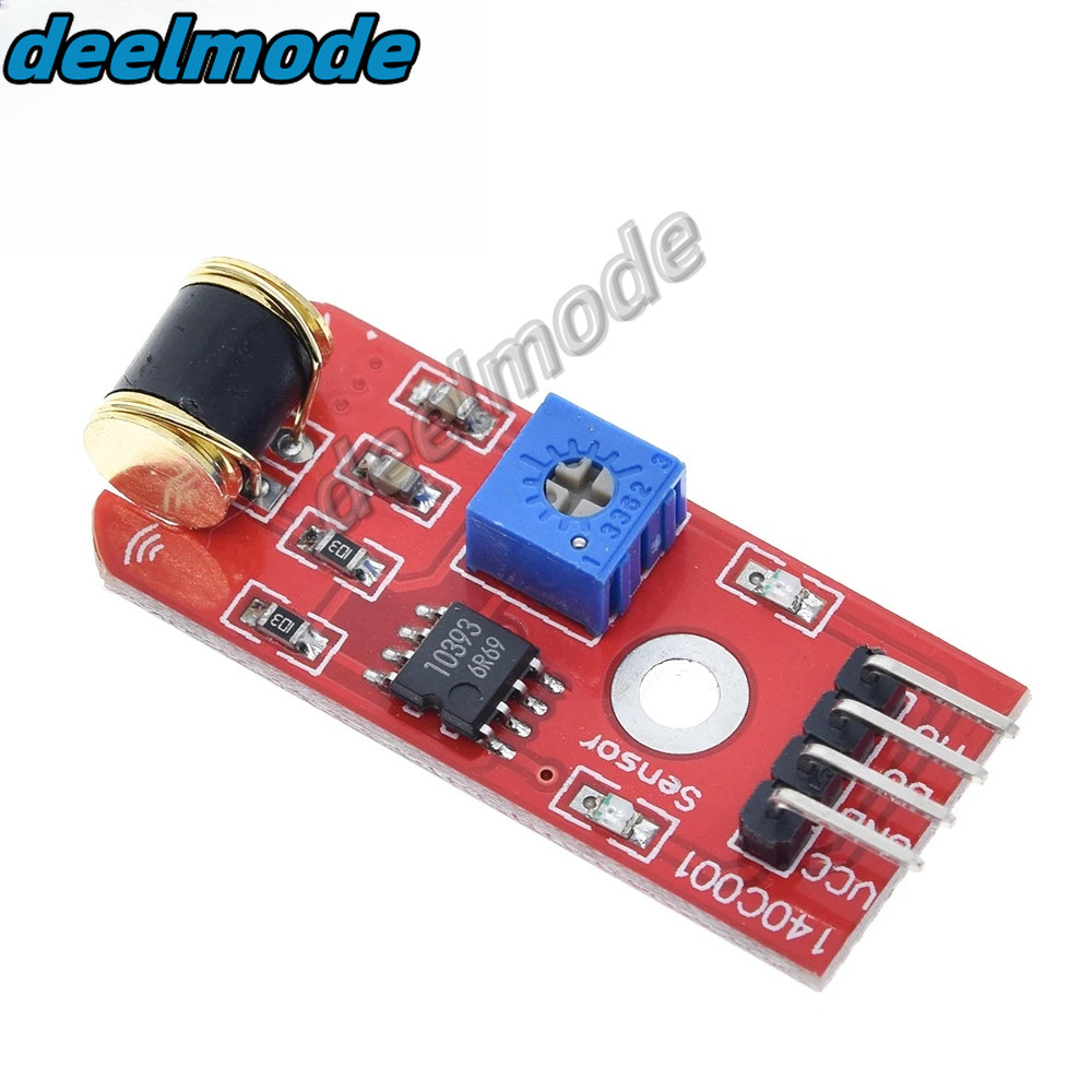 801s Shake โมดูลเซ็นเซอร์สั่นสะเทือนสําหรับ Arduino เปิดแหล่ง LM393 3 ...