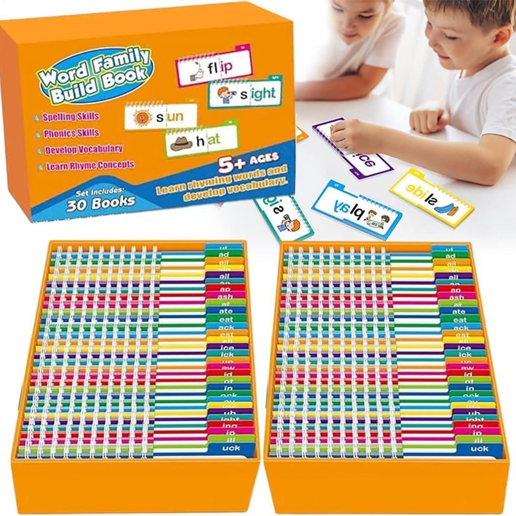 Word Family Build Book 30 อ่านและสัมผัสหนังสือพลิก Word Families แฟลช ...