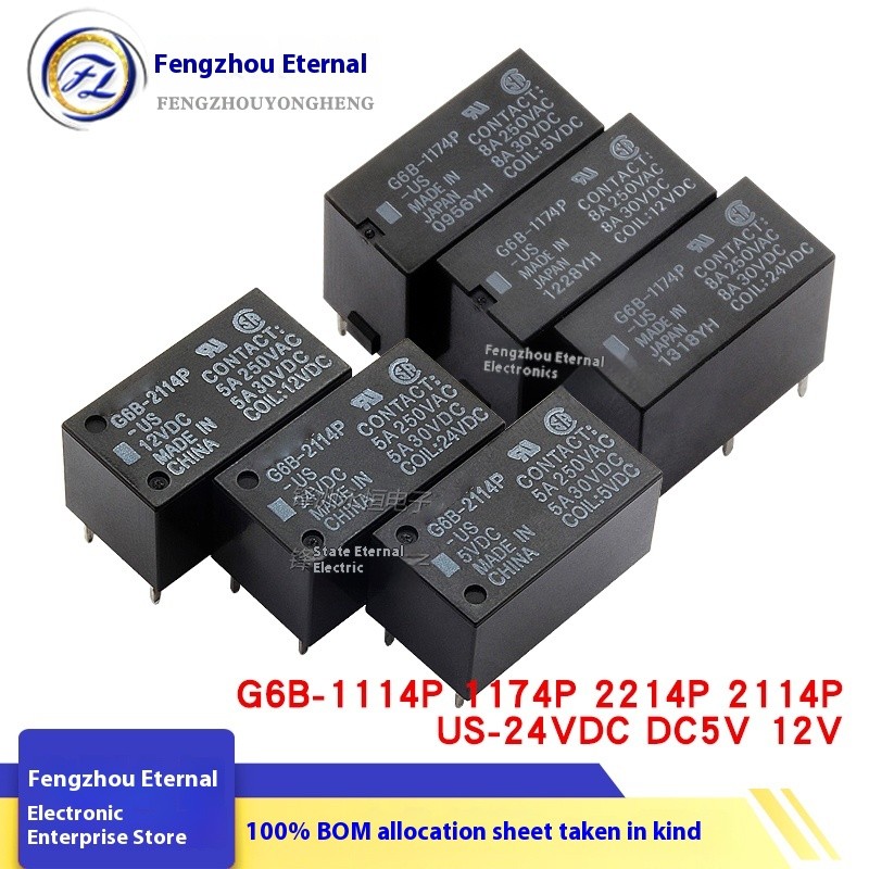 Relé 5pcs G6b 1114p us 24vdc 5a Relé De 4 Pines | Meses sin interés