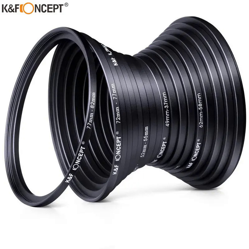 Anello Adattatore K&F Concept 67-82mm Per Filtri Fotografici – Step Up – Peso 100g