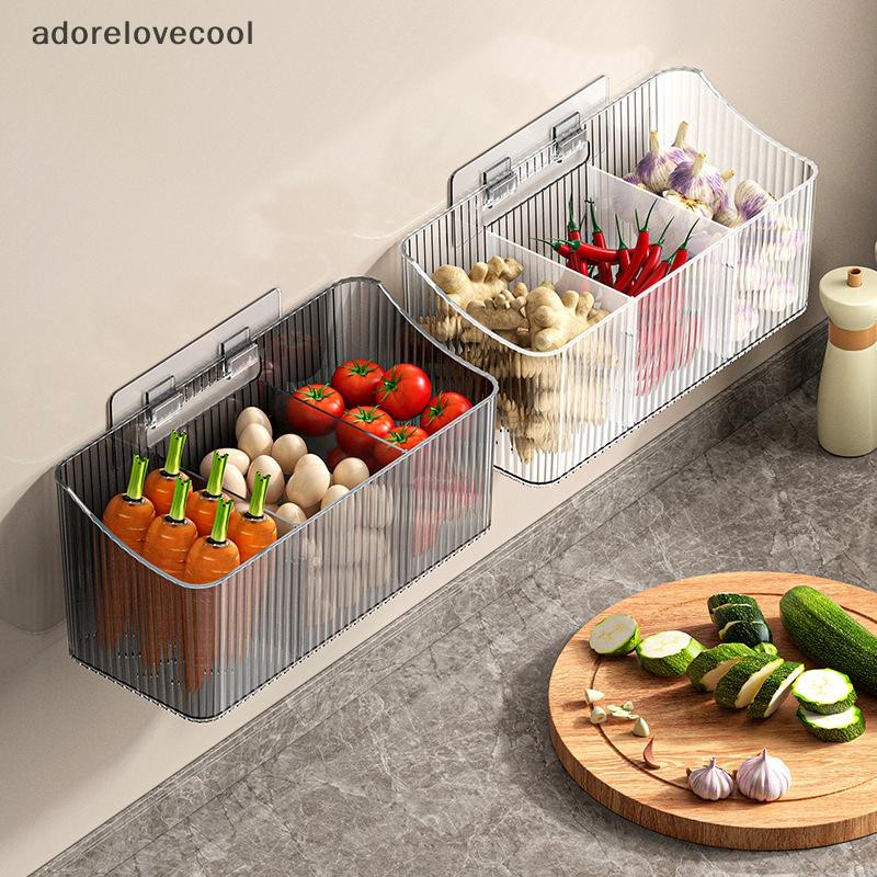 ADTH Kitchen Wall Onion Garlic Ginger Storage Rack, กล่องเก็บของตะกร้า ...
