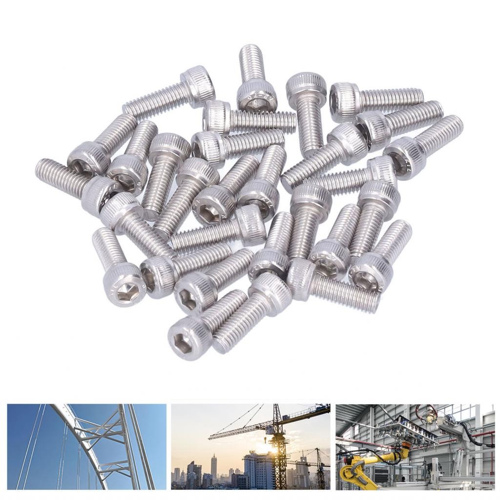M5 HEX Head Screws ฝาปิดสแตนเลสสำหรับเชื่อมต่อสกรูแน่น | Shopee Thailand