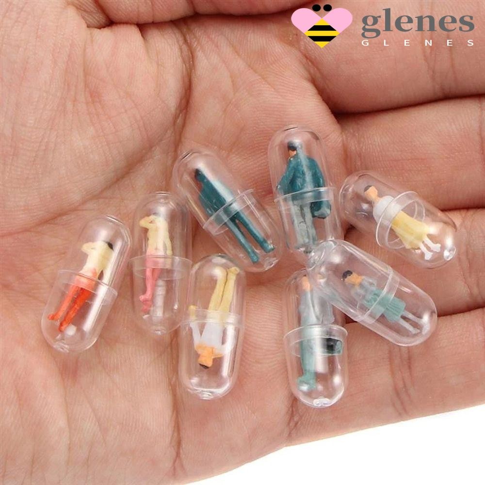 GLENES แคปซูล Shell Figurines DIY อุปกรณ์เสริม 20 ชิ้น Gag ของเล่นขวด ...