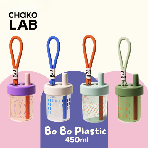 Chako Lab Bo Bo 450ml BPA ฟรีเครื่องดื่มพลาสติก Tumbler Thermos ...