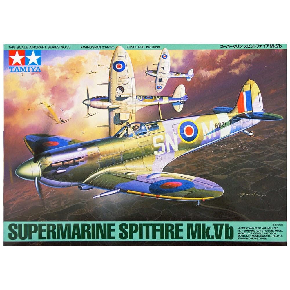 1/48 Scale Spitfire Mk.Vb Model Kit - Masterpiece Machine Series