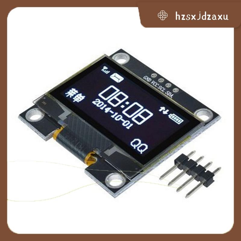 hzsxjdzaxu1.3 นิ้วโมดูลจอแสดงผล OLED 128X64 จอแสดงผล LCD 4PIN I2C IIC ...