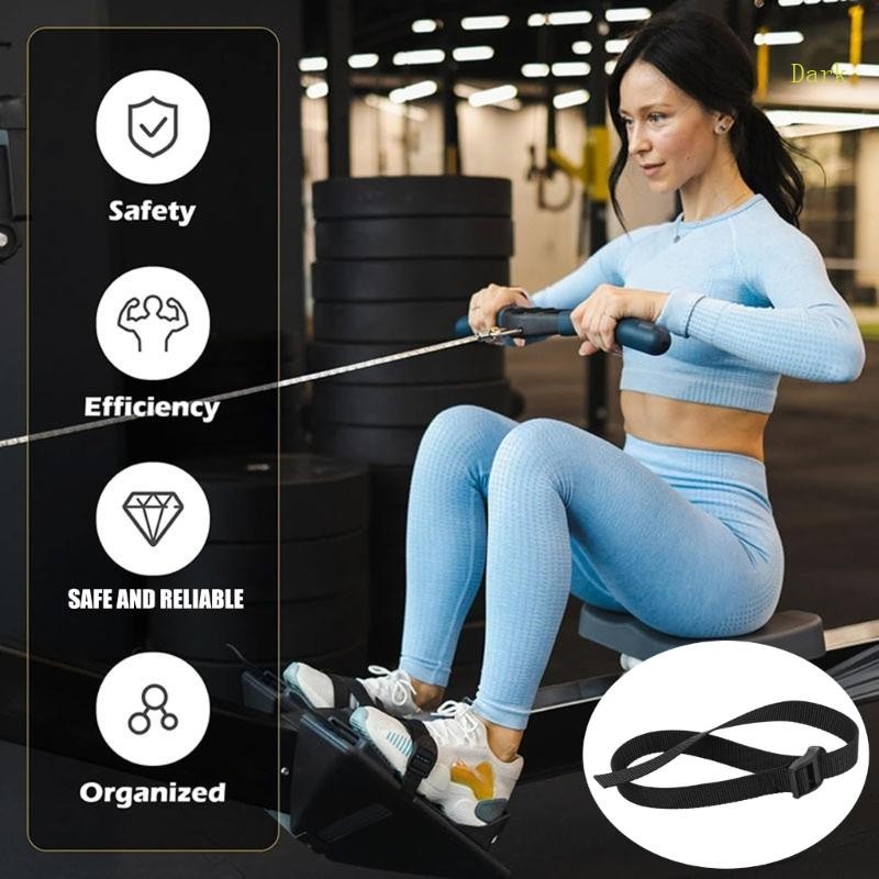 Dark Rowing Machine Replacement Foot Strap มัลติฟังก์ชั่นปรับ Foot ...