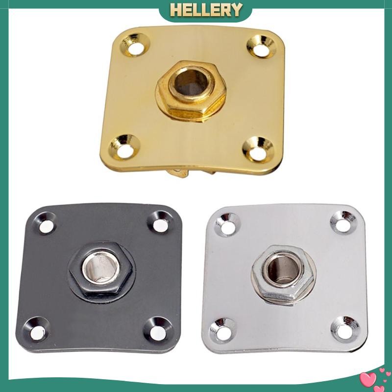 [HelleryTH] Output Plates Socket Square for LP Electric Guitar Gold ...