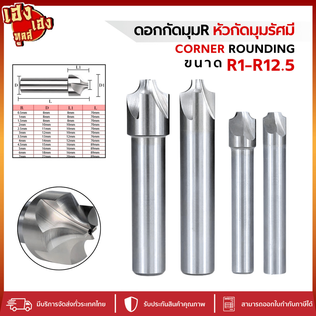 ดอกกัดเอ็นมิล HSS HRC55 ดอกกัด R นอก IRดอกกันมุม R คาร์ไบด์และ Hss มุม ...