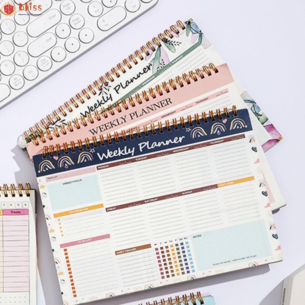 Blliss To-do List Pad, Coil Design Thicken Paper Weekly Planner ...