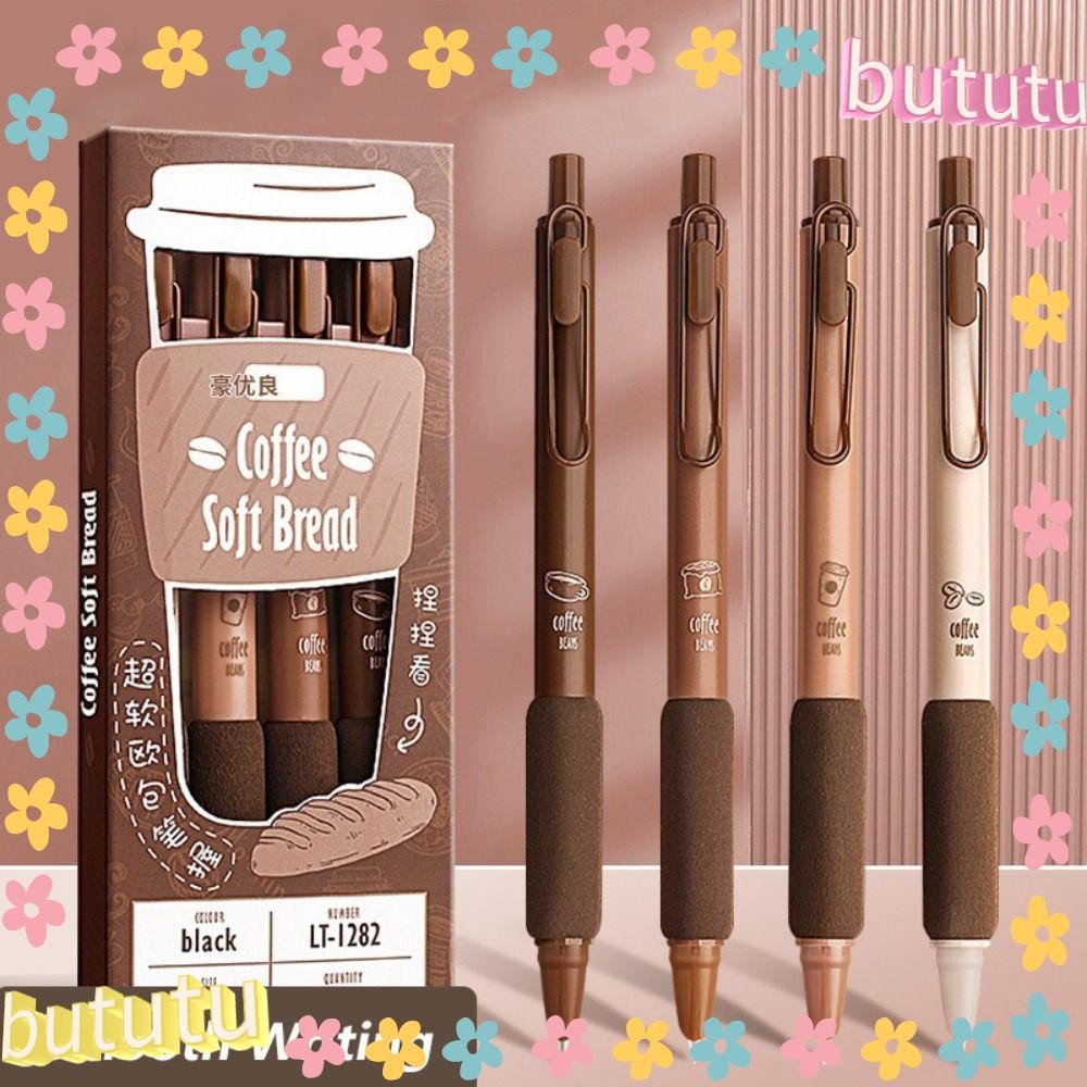 Butu 4 ชิ้น/กล่องเปลี่ยนหมึก Sac ปากกา, 0.38 มม.เคล็ดลับกดประเภท ...