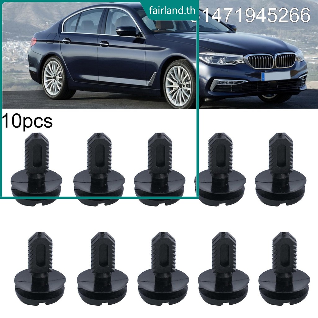 thumbnail image 2 of 20pcs Black Trunk Plastic Trim Clips – 51471945266 – For BMW E30 E36 E46 E60 E93 X3 E83 2 of 4