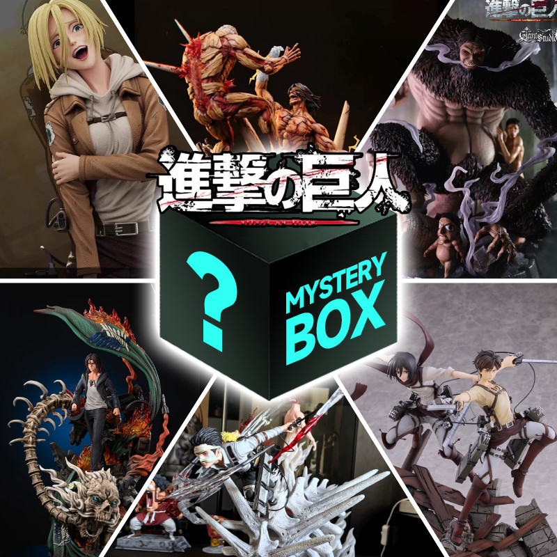 Attack on Titan Surprise กล่องตาบอดอะนิเมะรูป Mystery Lucky Box สุ่ม ...