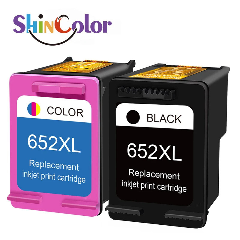 ตลับหมึกอิงค์เจ็ทสีพรีเมียมรีมานูแฟคเจอร์ ShinColor 652 Xl 652xl สำหรับ ...