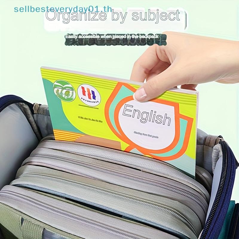 & Sellingbest & A4 Double-layer Mesh Sorting Bag Transparent Student ...