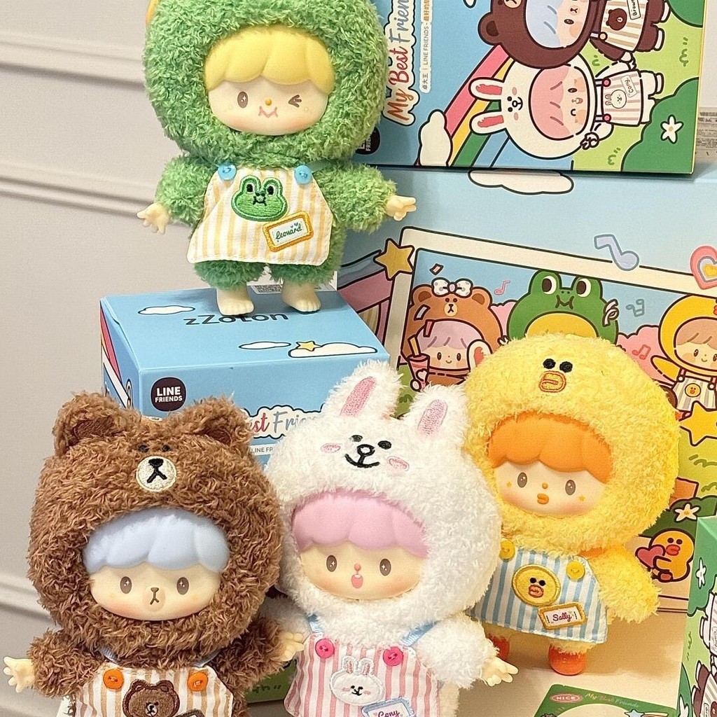Linefriends LINEFRIENDS Best Friend Series ตุ๊กตาไวนิลของขวัญ | Shopee ...