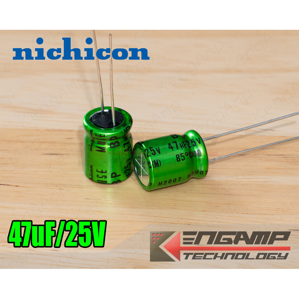Nichicon UES1V470MPM Elko bipolar MUSE 47uF 35V 10x12,5mm RM5 85° NEW