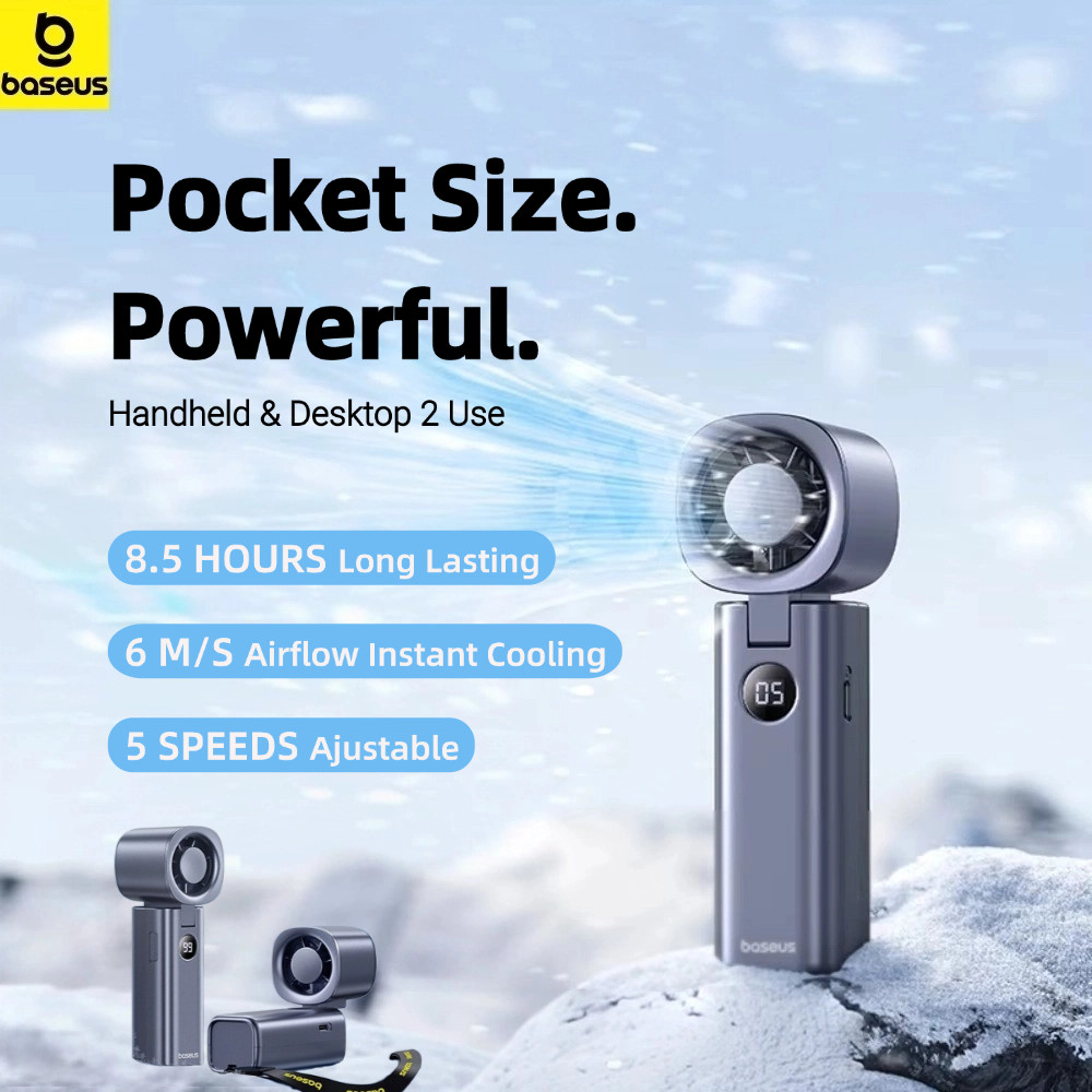 Baseus มือถือ Turbo Fan Mini แบบพกพา 4000mAh Type-C ชาร์จความเร็วสูง ...