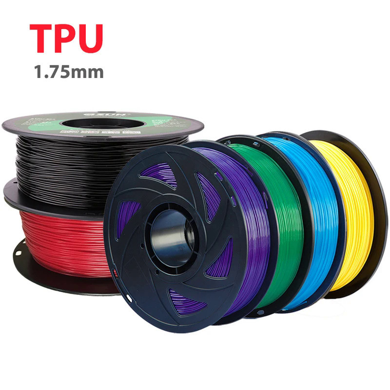 1.75mm 250g,500g 3D Printer TPU Flexible Filament Black Blue Red ...