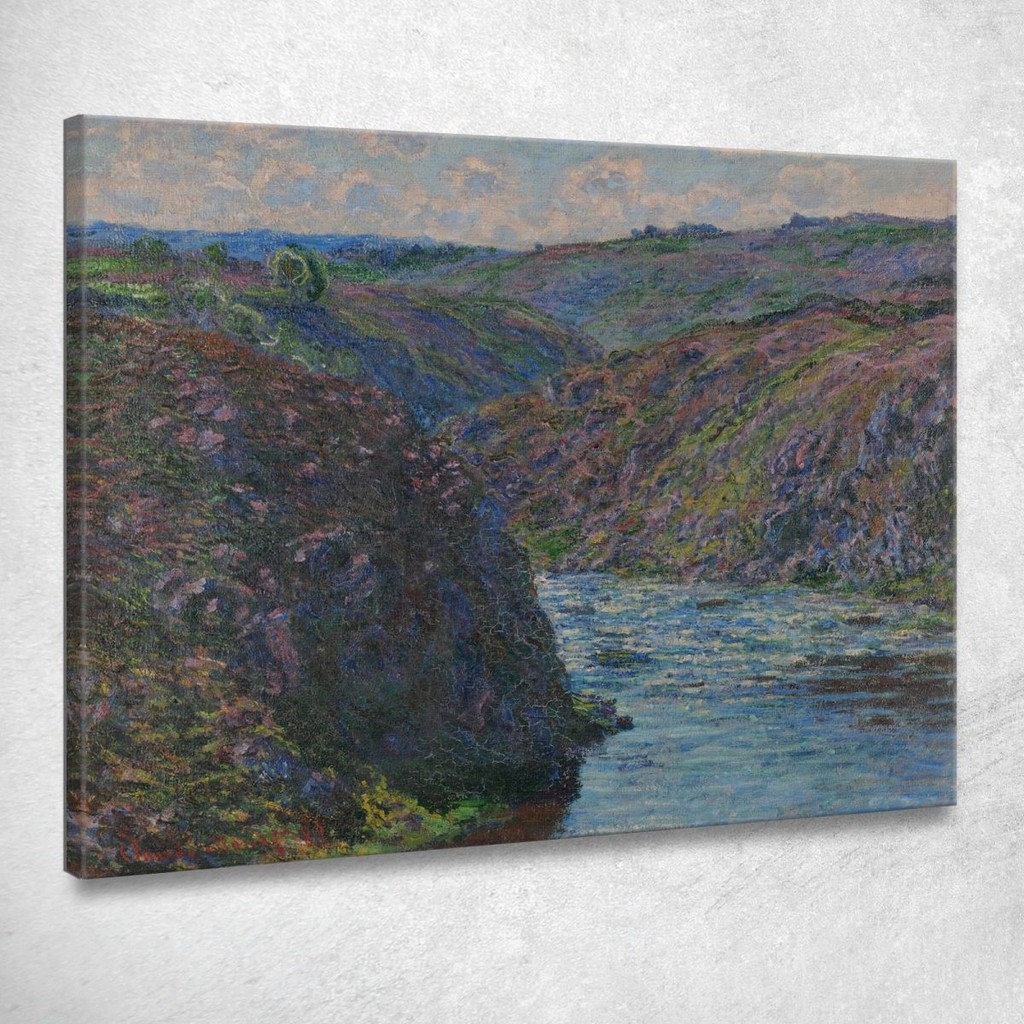 The Ravines Of The Creuse Claude Monet, mnt273 ภาพพิมพ์บนผ้าใบแคนวาส ...