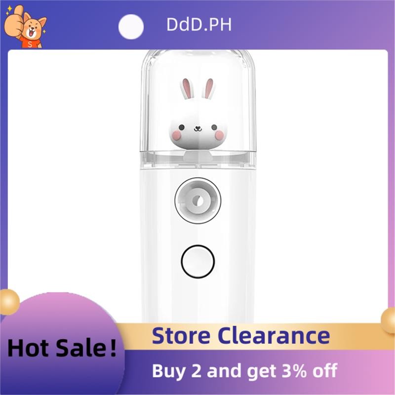 30ml Mini Mist Facial Sprayer Steamer Humidifier แบบพกพา USB ชาร์จ Face ...