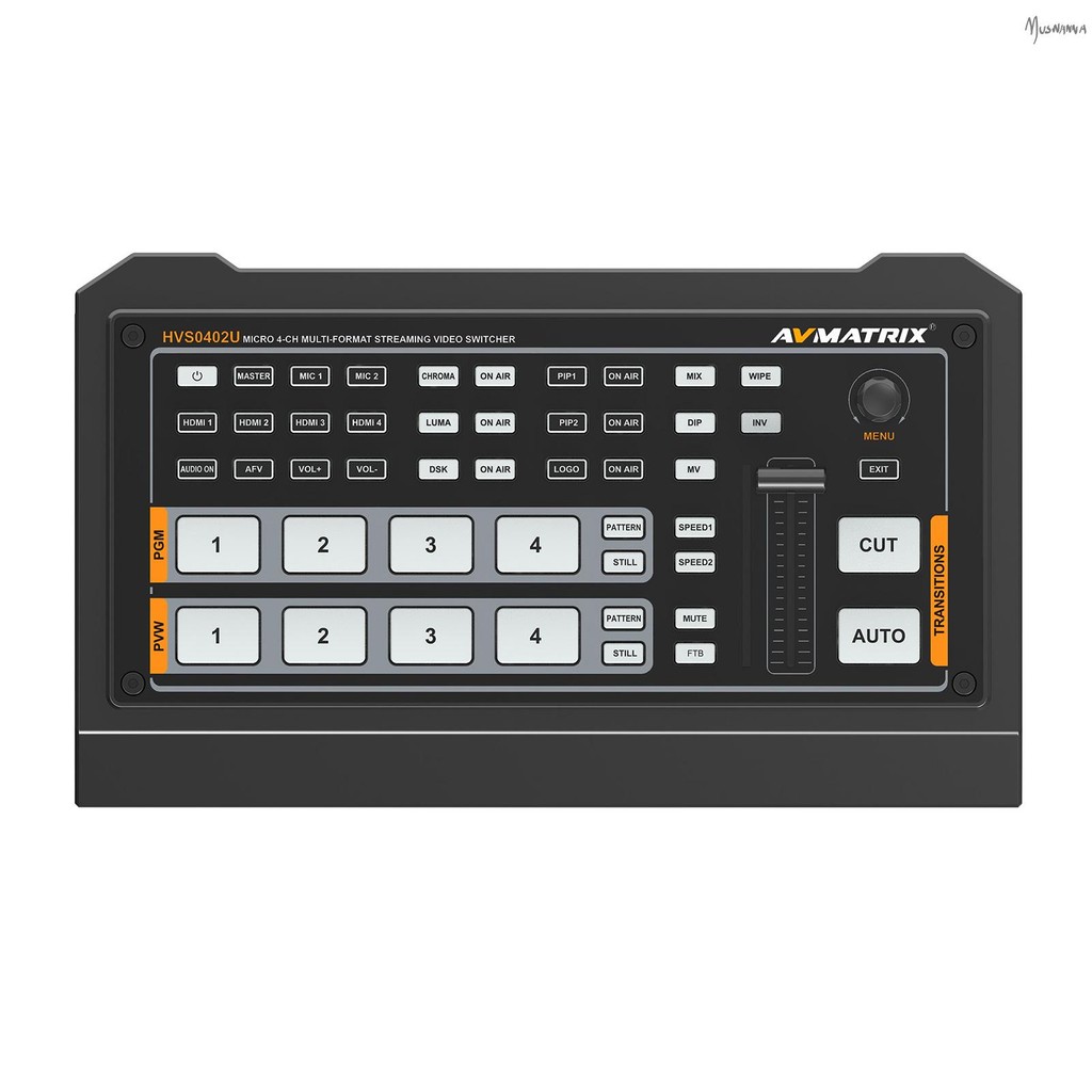 Avmatrix HVSO402U แบบพกพา Multi-format Video Switcher อินพุต HDMI 4 ...