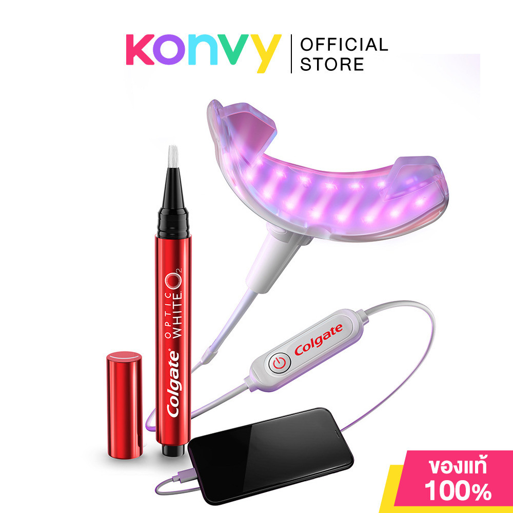 Colgate Optic White Flex Light LED TH 1pc คอลเกต ชุดฟอกฟันขาว. | Shopee ...